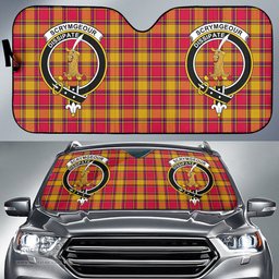 Scottish Scrymgeour Clan Tartan Crest Tartan Car Sun Shade Scottish Plaid Tartan Plaid - ScotsTee - scotstee.com