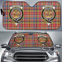 Scottish Drummond of Strathallan Clan Tartan Crest Tartan Car Sun Shade Scottish Plaid Tartan Plaid - ScotsTee - scotstee.com