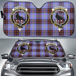 Scottish Rutherford Clan Tartan Crest Tartan Car Sun Shade Scottish Plaid Tartan Plaid - ScotsTee - scotstee.com