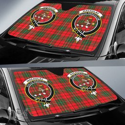 Scottish MacAulay Modern Clan Tartan Crest Tartan Car Sun Shade Scottish Plaid Tartan Plaid - ScotsTee - scotstee.com
