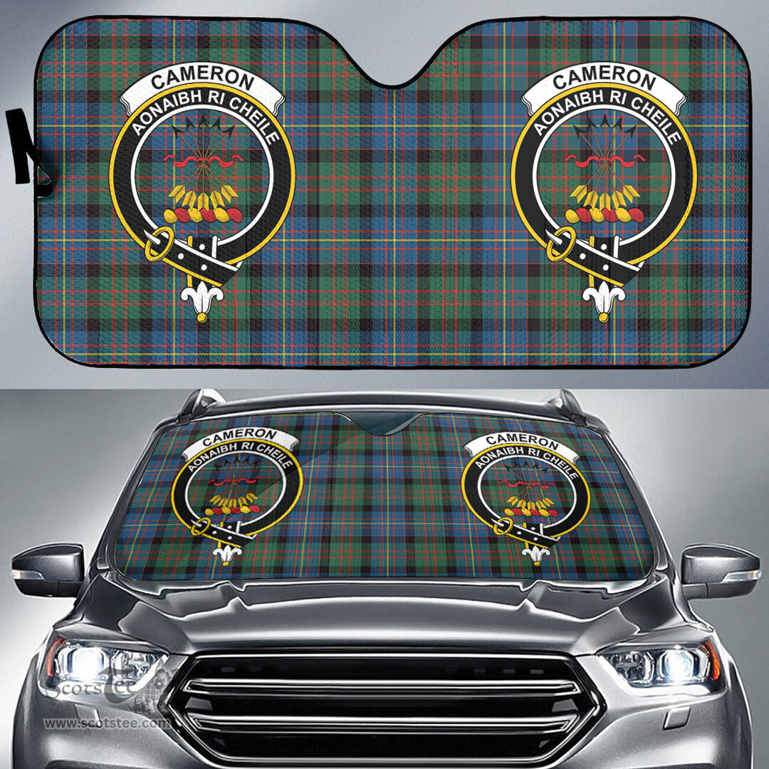 Scottish Cameron of Erracht Ancient Clan Tartan Crest Tartan Car Sun Shade Scottish Plaid Tartan Plaid - ScotsTee - scotstee.com