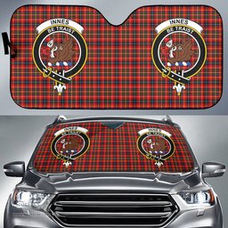 Scottish Innes Modern Clan Tartan Crest Tartan Car Sun Shade Scottish Plaid Tartan Plaid - ScotsTee - scotstee.com