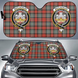 Scottish MacLachlan Weathered Clan Tartan Crest Tartan Car Sun Shade Scottish Plaid Tartan Plaid - ScotsTee - scotstee.com