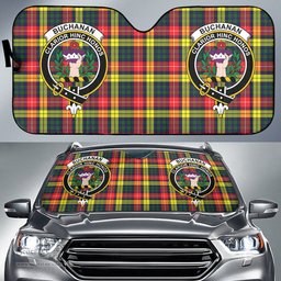 Scottish Buchanan Modern Clan Tartan Crest Tartan Car Sun Shade Scottish Plaid Tartan Plaid - ScotsTee - scotstee.com