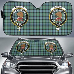 Scottish Melville Clan Tartan Crest Tartan Car Sun Shade Scottish Plaid Tartan Plaid - ScotsTee - scotstee.com