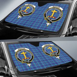 Scottish Mercer Modern Clan Tartan Crest Tartan Car Sun Shade Scottish Plaid Tartan Plaid - ScotsTee - scotstee.com