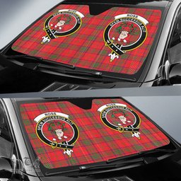 Scottish Ross Modern Clan Tartan Crest Tartan Car Sun Shade Scottish Plaid Tartan Plaid - ScotsTee - scotstee.com
