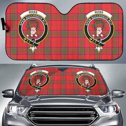 Scottish Ross Modern Clan Tartan Crest Tartan Car Sun Shade Scottish Plaid Tartan Plaid - ScotsTee - scotstee.com