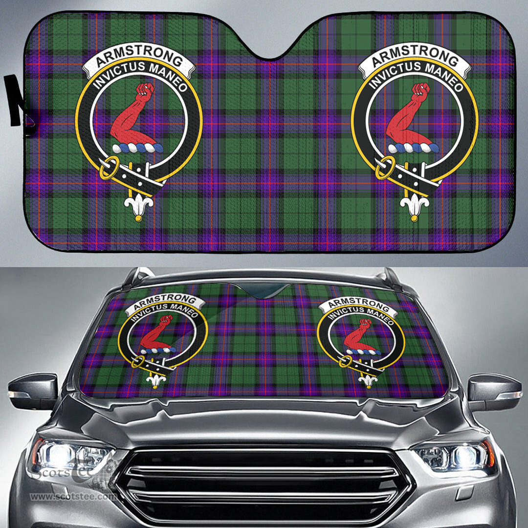 Scottish Armstrong Modern Clan Tartan Crest Tartan Car Sun Shade Scottish Plaid Tartan Plaid - ScotsTee - scotstee.com