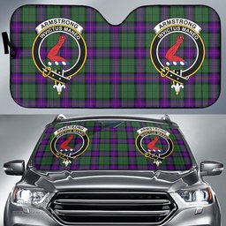 Scottish Armstrong Modern Clan Tartan Crest Tartan Car Sun Shade Scottish Plaid Tartan Plaid - ScotsTee - scotstee.com