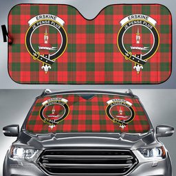 Scottish Erskine Modern Clan Tartan Crest Tartan Car Sun Shade Scottish Plaid Tartan Plaid - ScotsTee - scotstee.com