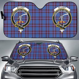 Scottish Elliot Modern Clan Tartan Crest Tartan Car Sun Shade Scottish Plaid Tartan Plaid - ScotsTee - scotstee.com