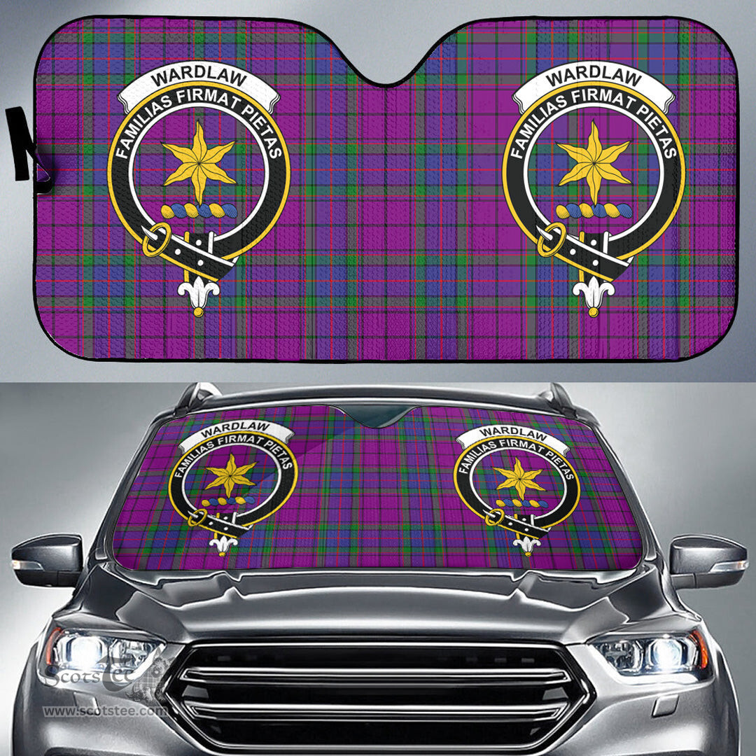 Scottish Wardlaw Modern Clan Tartan Crest Tartan Car Sun Shade Scottish Plaid Tartan Plaid - ScotsTee - scotstee.com