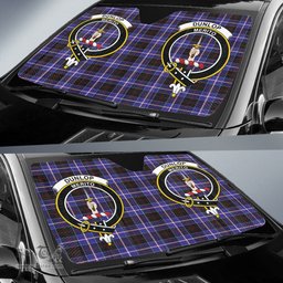 Scottish Dunlop Modern Clan Tartan Crest Tartan Car Sun Shade Scottish Plaid Tartan Plaid - ScotsTee - scotstee.com