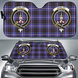 Scottish Dunlop Modern Clan Tartan Crest Tartan Car Sun Shade Scottish Plaid Tartan Plaid - ScotsTee - scotstee.com