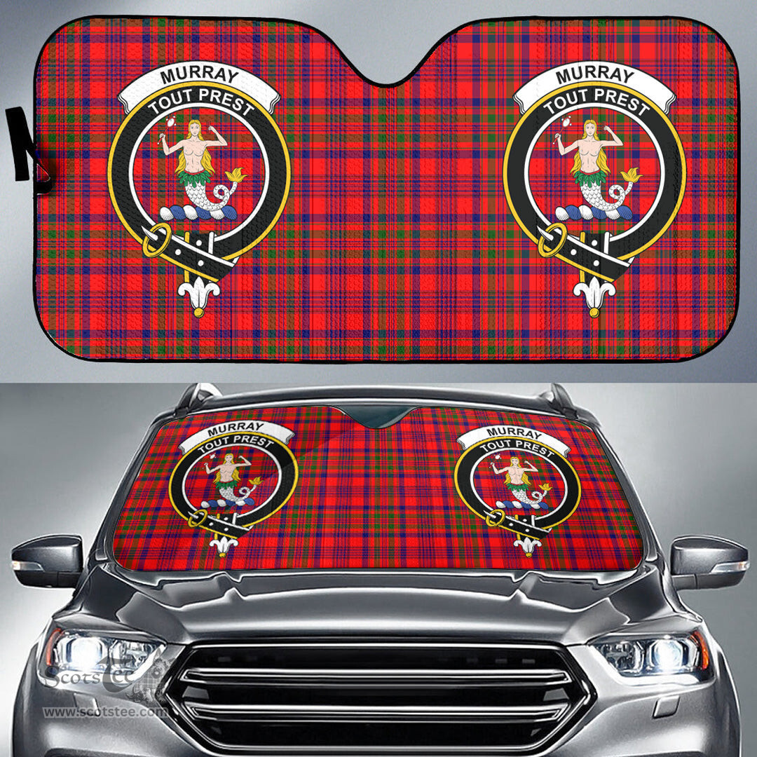 Scottish Murray of Tulloch Modern Clan Tartan Crest Tartan Car Sun Shade Scottish Plaid Tartan Plaid - ScotsTee - scotstee.com