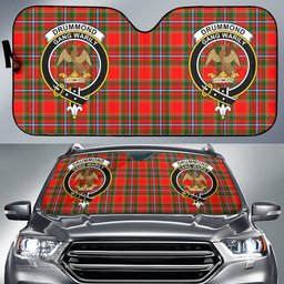 Scottish Drummond of Perth Clan Tartan Crest Tartan Car Sun Shade Scottish Plaid Tartan Plaid - ScotsTee - scotstee.com