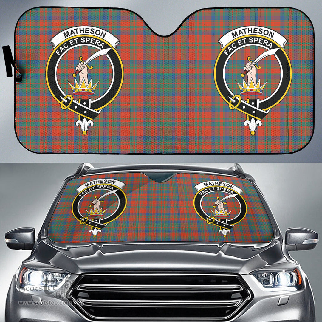 Scottish Matheson Ancient Clan Tartan Crest Tartan Car Sun Shade Scottish Plaid Tartan Plaid - ScotsTee - scotstee.com