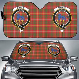 Scottish Bruce Modern Clan Tartan Crest Tartan Car Sun Shade Scottish Plaid Tartan Plaid - ScotsTee - scotstee.com