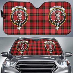 Scottish MacQueen Modern Clan Tartan Crest Tartan Car Sun Shade Scottish Plaid Tartan Plaid - ScotsTee - scotstee.com
