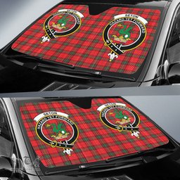 Scottish Seton Modern Clan Tartan Crest Tartan Car Sun Shade Scottish Plaid Tartan Plaid - ScotsTee - scotstee.com
