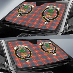 Scottish Hamilton Ancient Clan Tartan Crest Tartan Car Sun Shade Scottish Plaid Tartan Plaid - ScotsTee - scotstee.com