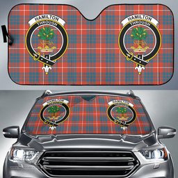 Scottish Hamilton Ancient Clan Tartan Crest Tartan Car Sun Shade Scottish Plaid Tartan Plaid - ScotsTee - scotstee.com