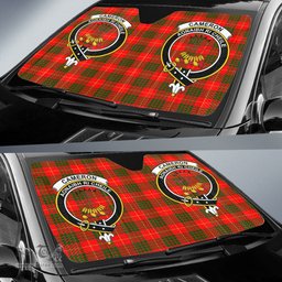 Scottish Cameron Modern Clan Tartan Crest Tartan Car Sun Shade Scottish Plaid Tartan Plaid - ScotsTee - scotstee.com