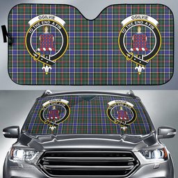 Scottish Ogilvie Hunting Modern Clan Tartan Crest Tartan Car Sun Shade Scottish Plaid Tartan Plaid - ScotsTee - scotstee.com