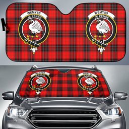 Scottish Wemyss Modern Clan Tartan Crest Tartan Car Sun Shade Scottish Plaid Tartan Plaid - ScotsTee - scotstee.com