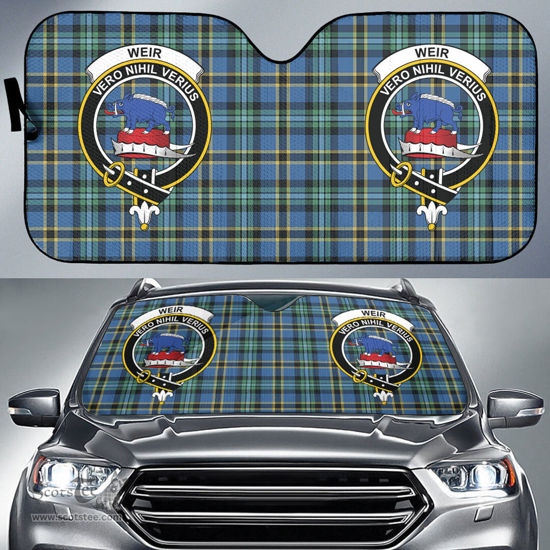 Scottish Weir Ancient Clan Tartan Crest Tartan Car Sun Shade Scottish Plaid Tartan Plaid - ScotsTee - scotstee.com