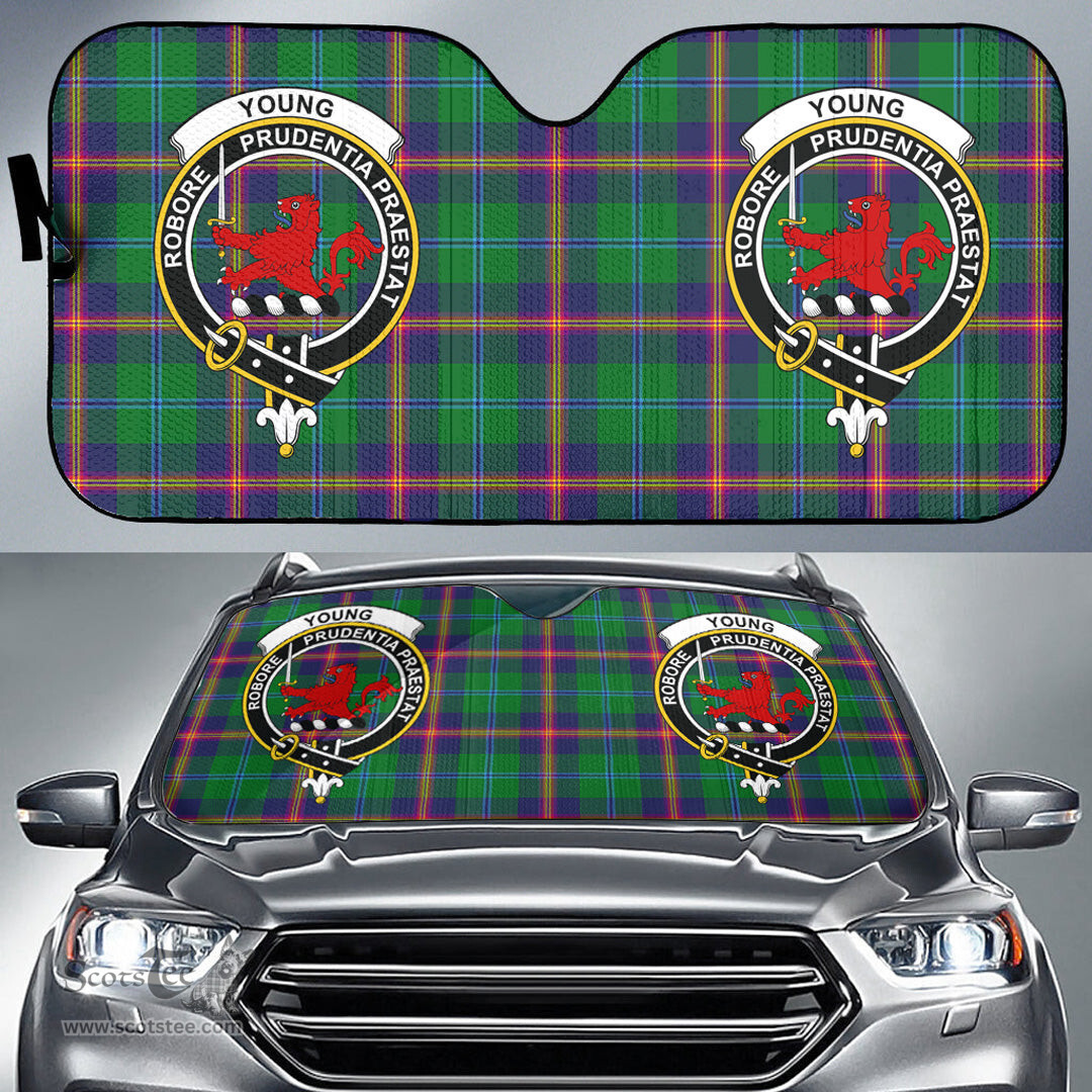 Scottish Young Modern Clan Tartan Crest Tartan Car Sun Shade Scottish Plaid Tartan Plaid - ScotsTee - scotstee.com