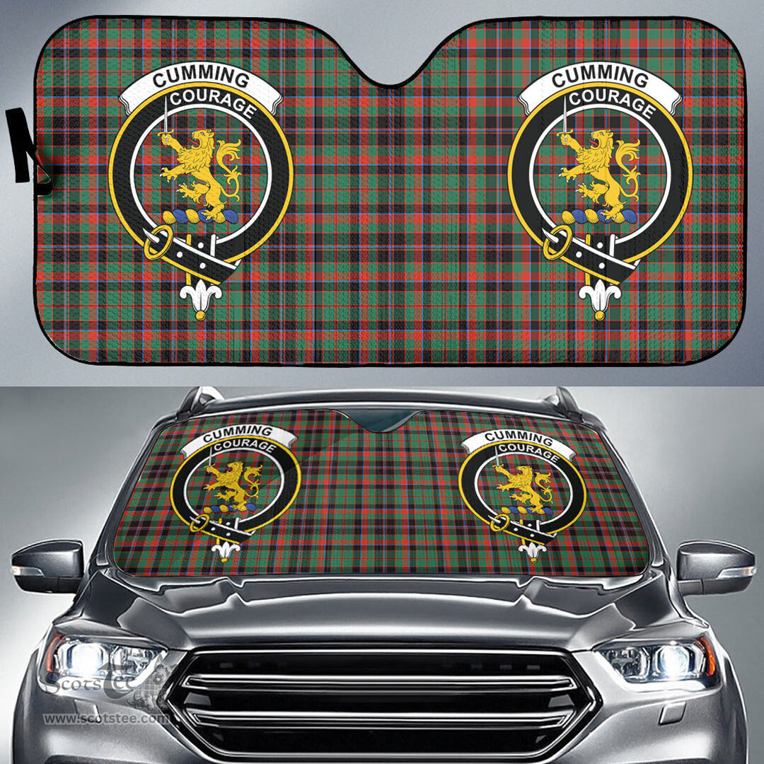 Scottish Cumming Hunting Ancient Clan Tartan Crest Tartan Car Sun Shade Scottish Plaid Tartan Plaid - ScotsTee - scotstee.com