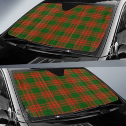 Scottish Menzies Green Modern Tartan Car Sun Shade Scottish Plaid Tartan Plaid - ScotsTee - scotstee.com