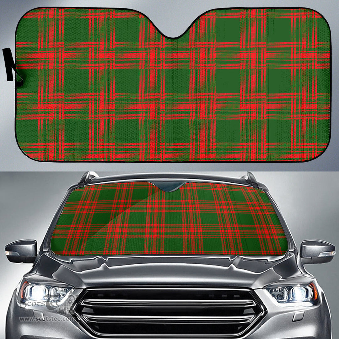 Scottish Menzies Green Modern Tartan Car Sun Shade Scottish Plaid Tartan Plaid - ScotsTee - scotstee.com
