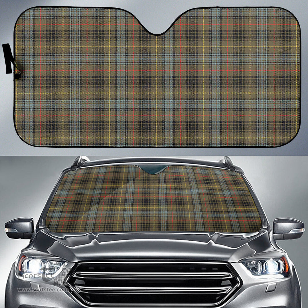 Scottish Stewart Hunting Weathered Tartan Car Sun Shade Scottish Plaid Tartan Plaid - ScotsTee - scotstee.com