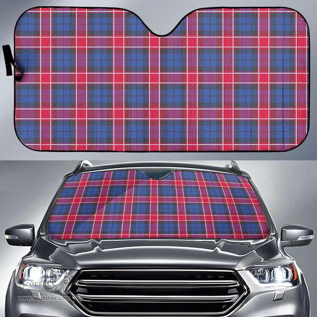 Scottish Graham of Menteith Red Tartan Car Sun Shade Scottish Plaid Tartan Plaid - ScotsTee - scotstee.com