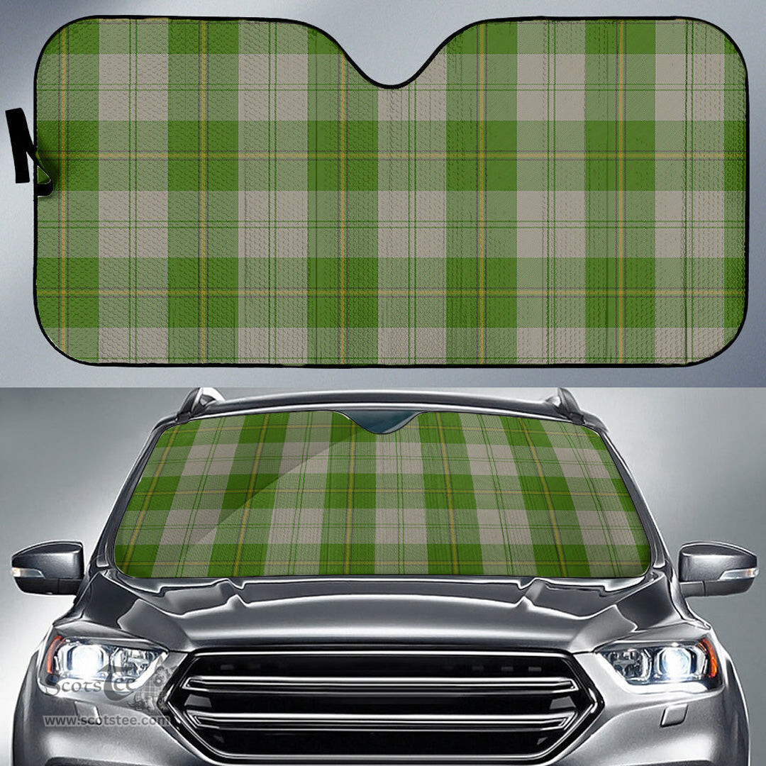 Scottish Cunningham Dress Green Dancers Tartan Car Sun Shade Scottish Plaid Tartan Plaid - ScotsTee - scotstee.com