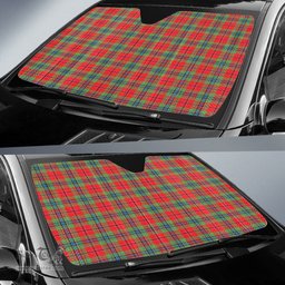 Scottish MacLean of Duart Modern Tartan Car Sun Shade Scottish Plaid Tartan Plaid - ScotsTee - scotstee.com