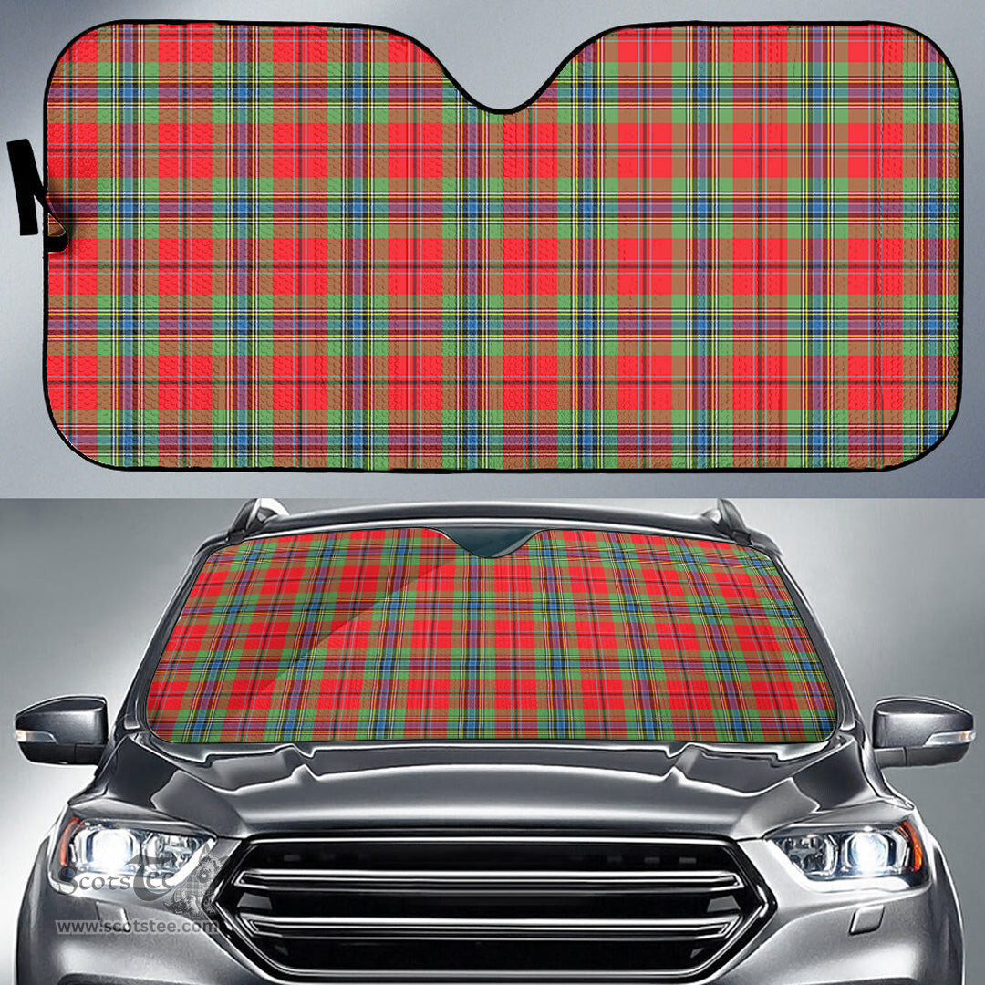 Scottish MacLean of Duart Modern Tartan Car Sun Shade Scottish Plaid Tartan Plaid - ScotsTee - scotstee.com