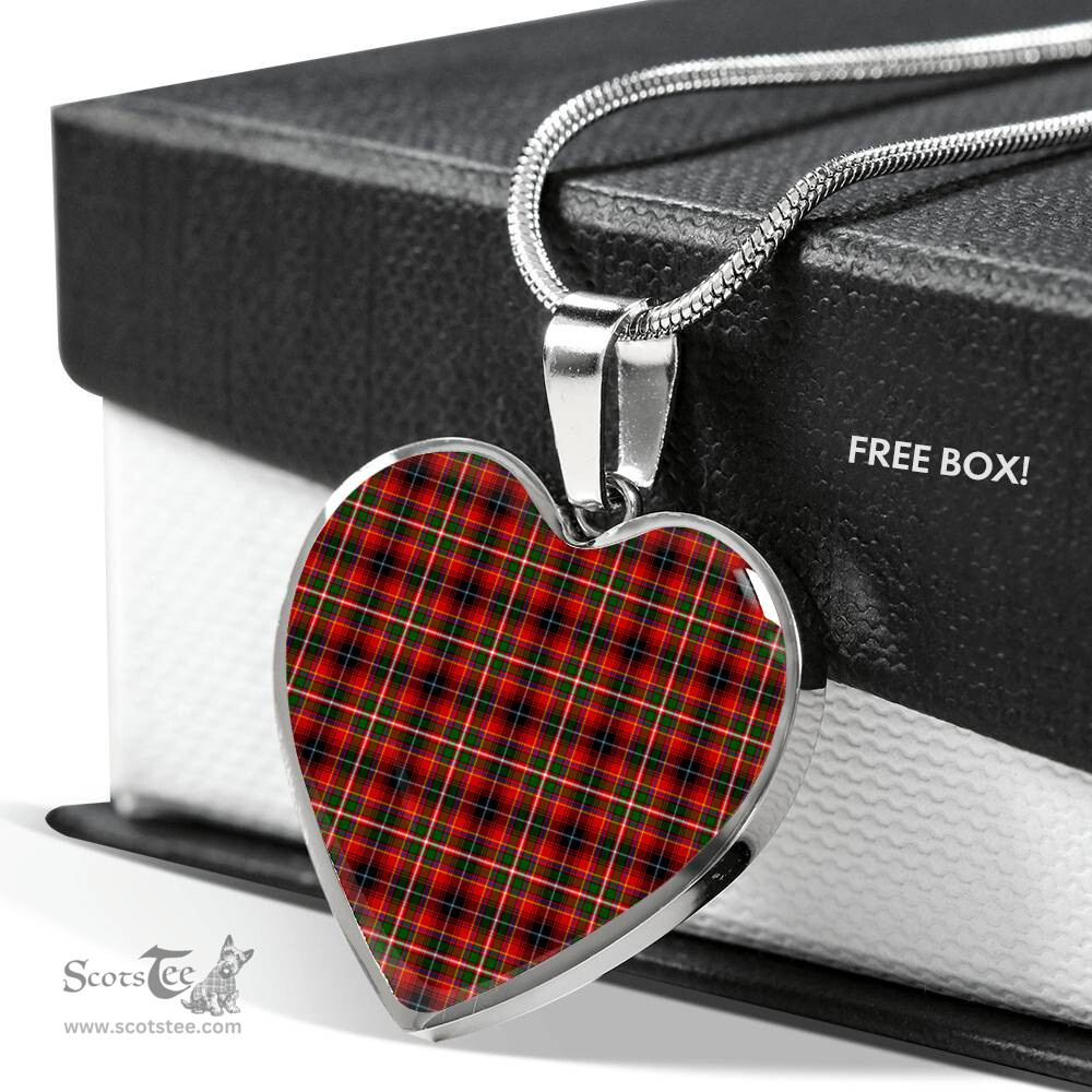 Innes Of Moray Scottish Clan Heart Necklacemother's day gifts, gifts for mom, best gift for girlfriend, Tartan Heart Necklace Jewelry, Gold Heart Necklace, Silver Heart Necklace, Plaid Heart Necklace