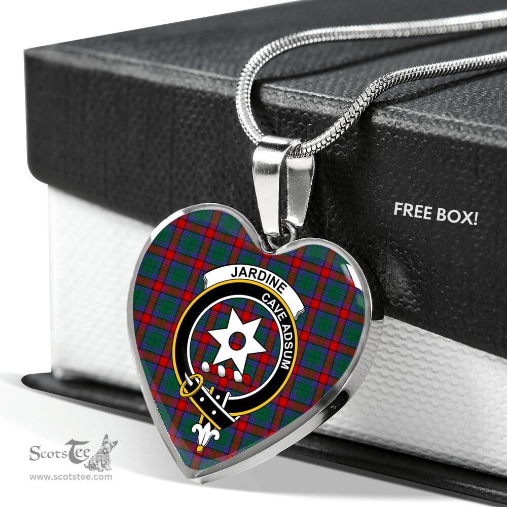 Jardine Dress Scottish Clan Heart Necklacemother's day gifts, gifts for mom, best gift for girlfriend, Tartan Heart Necklace Jewelry, Gold Heart Necklace, Silver Heart Necklace, Plaid Heart Necklace