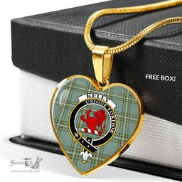 Kelly Scottish Clan Heart Necklacemother's day gifts, gifts for mom, best gift for girlfriend, Tartan Heart Necklace Jewelry, Gold Heart Necklace, Silver Heart Necklace, Plaid Heart Necklace