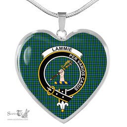 Lammie Scottish Clan Heart Necklacemother's day gifts, gifts for mom, best gift for girlfriend, Tartan Heart Necklace Jewelry, Gold Heart Necklace, Silver Heart Necklace, Plaid Heart Necklace