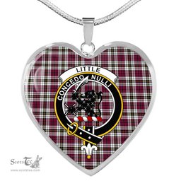 Little Dress Scottish Clan Heart Necklacemother's day gifts, gifts for mom, best gift for girlfriend, Tartan Heart Necklace Jewelry, Gold Heart Necklace, Silver Heart Necklace, Plaid Heart Necklace