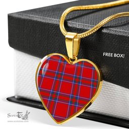 Inverness District Scottish Clan Heart Necklacemother's day gifts, gifts for mom, best gift for girlfriend, Tartan Heart Necklace Jewelry, Gold Heart Necklace, Silver Heart Necklace, Plaid Heart Necklace