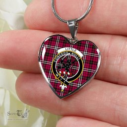 Little Scottish Clan Heart Necklacemother's day gifts, gifts for mom, best gift for girlfriend, Tartan Heart Necklace Jewelry, Gold Heart Necklace, Silver Heart Necklace, Plaid Heart Necklace