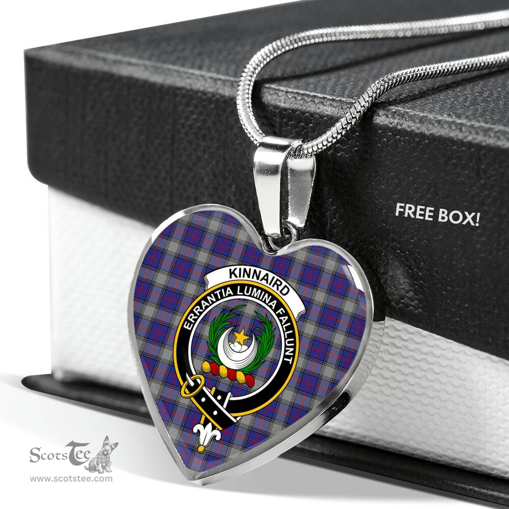 Kinnaird Scottish Clan Heart Necklacemother's day gifts, gifts for mom, best gift for girlfriend, Tartan Heart Necklace Jewelry, Gold Heart Necklace, Silver Heart Necklace, Plaid Heart Necklace