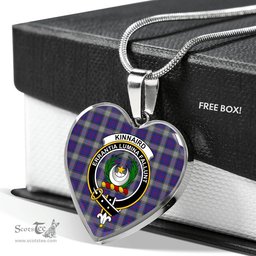 Kinnaird Scottish Clan Heart Necklacemother's day gifts, gifts for mom, best gift for girlfriend, Tartan Heart Necklace Jewelry, Gold Heart Necklace, Silver Heart Necklace, Plaid Heart Necklace