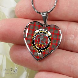 MacBain Scottish Clan Heart Necklacemother's day gifts, gifts for mom, best gift for girlfriend, Tartan Heart Necklace Jewelry, Gold Heart Necklace, Silver Heart Necklace, Plaid Heart Necklace